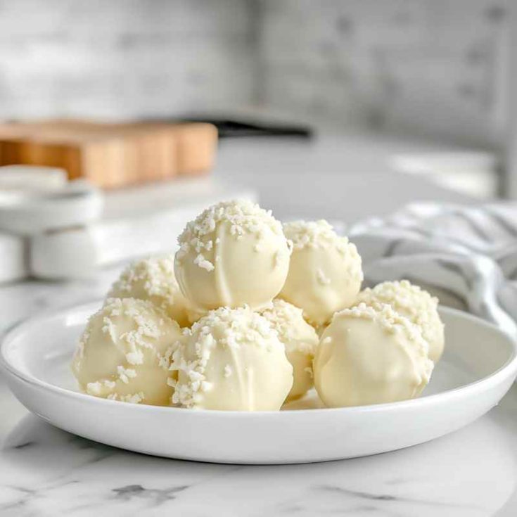 Lemon Truffles with White Chocolate