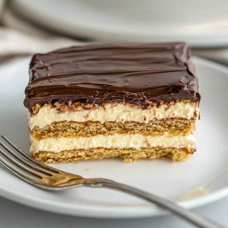 No-Bake Chocolate Eclair Cake