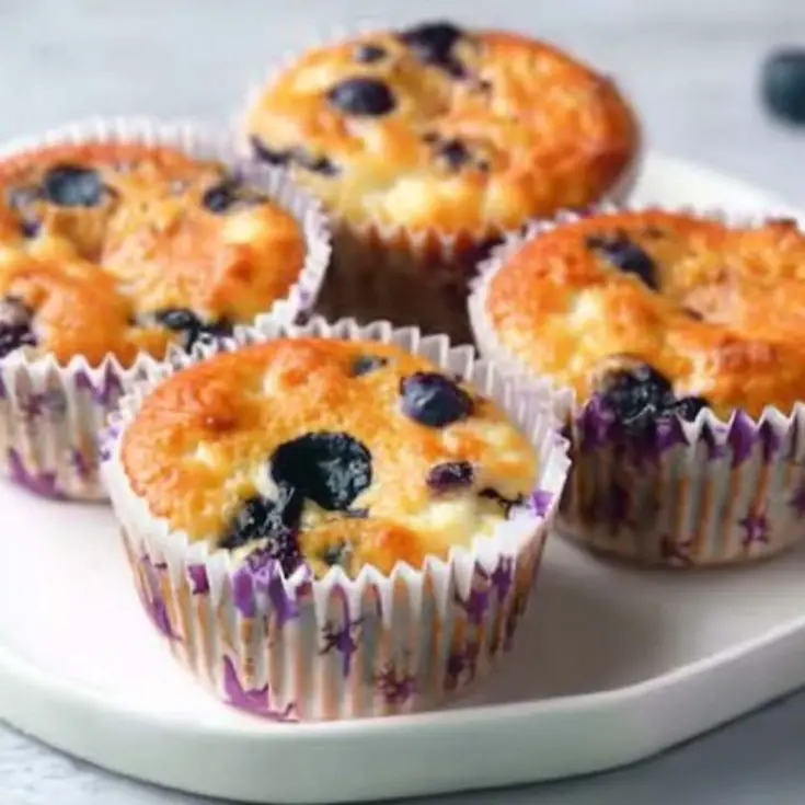 Cottage Cheese Blueberry Muffins Recipe
