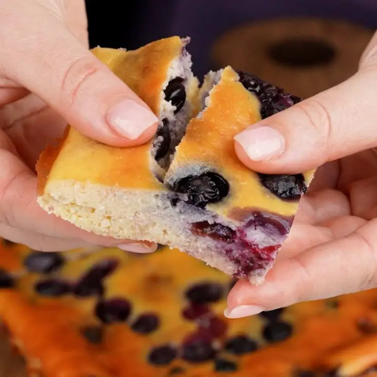 High-Protein Blueberry Cottage Cheese Breakfast Bake