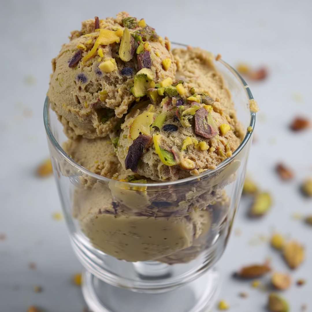 Pistachio Cottage Cheese Ice Cream
