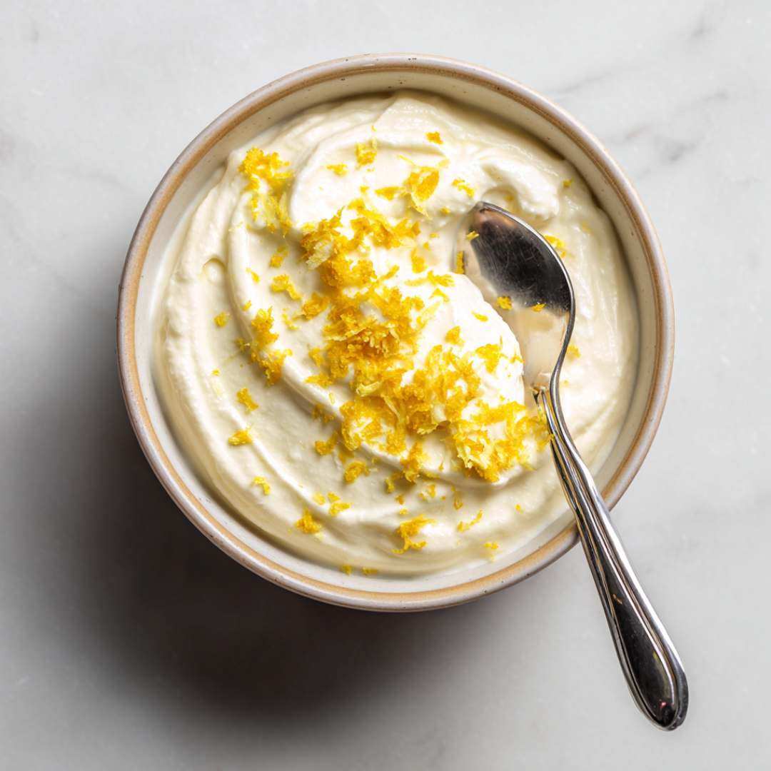 High-Protein Cottage Cheese Lemon Pudding