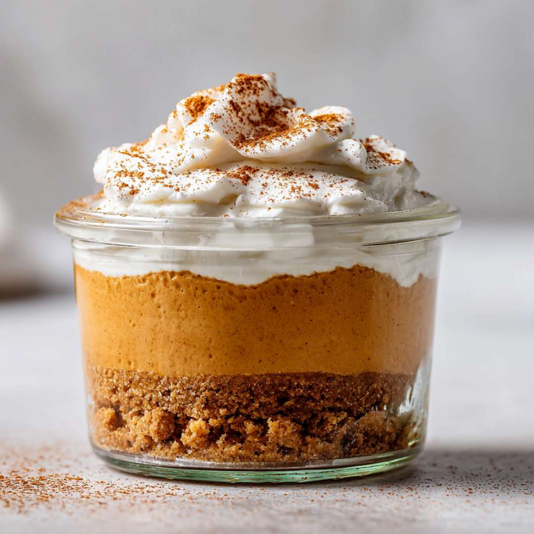 No-Bake Pumpkin Cheesecake Mousse Cup