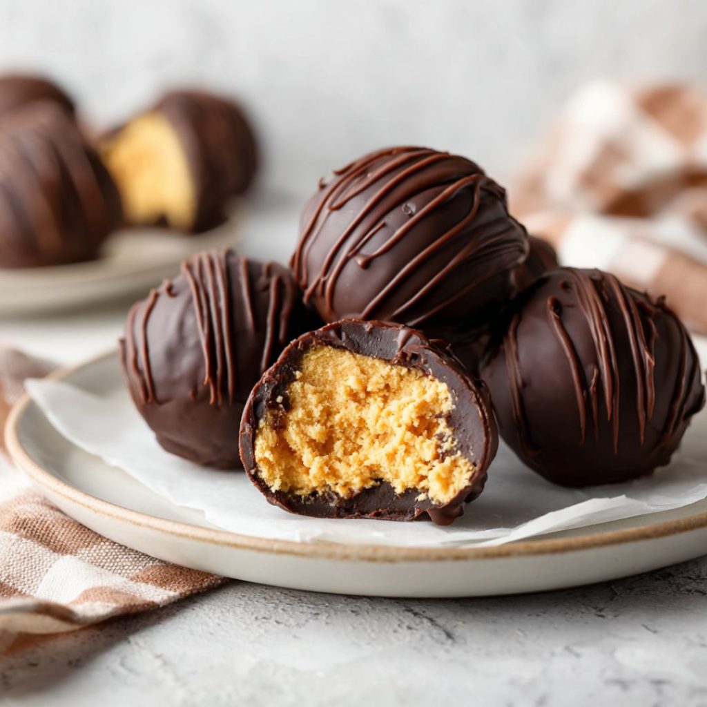 Peanut Butter Cheesecake Balls With Cream Cheese