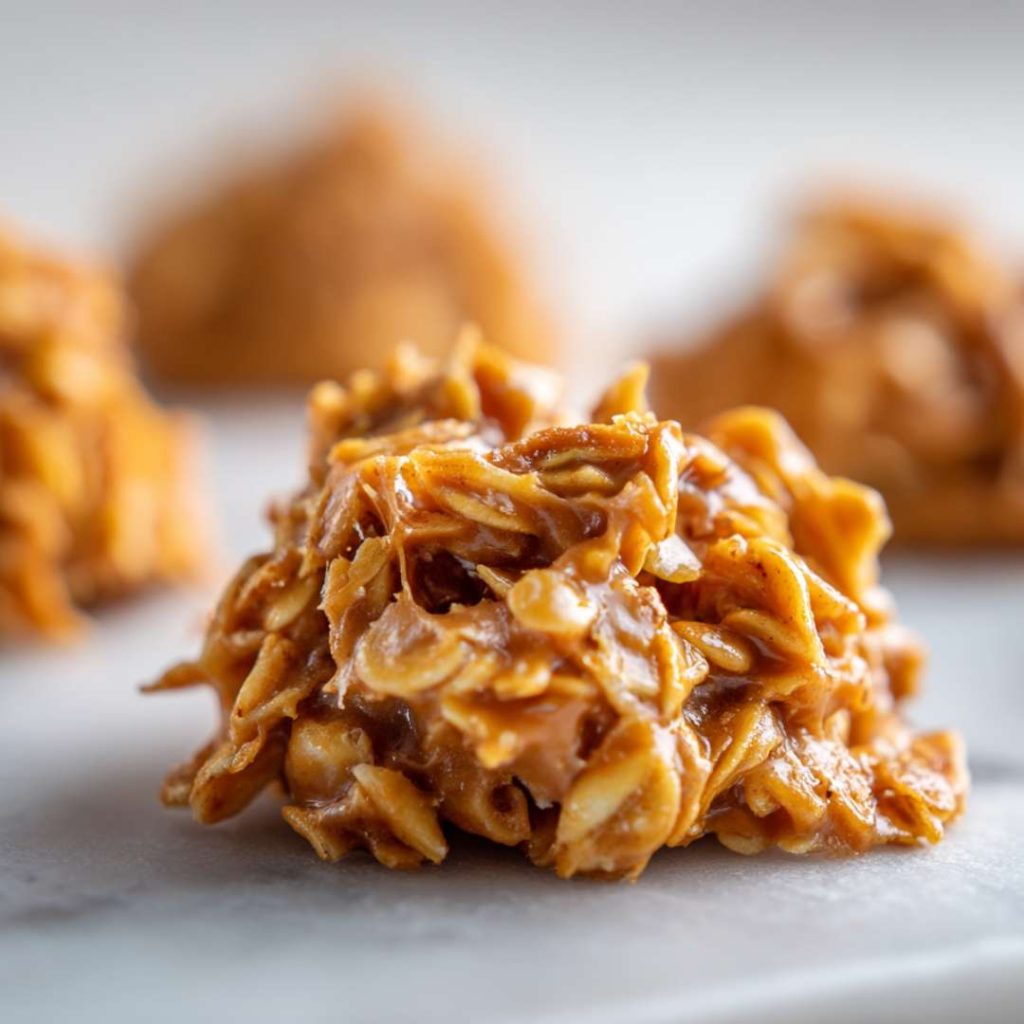Coconut Peanut Butter No-Bake Cookies