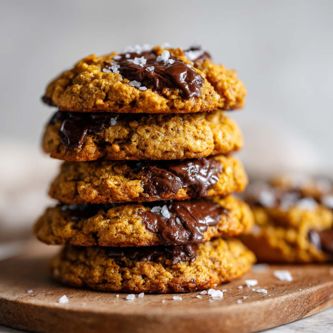 Brown Butter Pumpkin Oatmeal Chocolate Chip Cookies Recipe