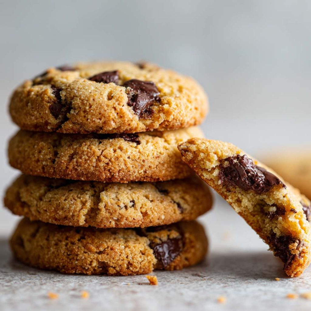 Soft and Chewy Almond Flour Chocolate Chip Cookies